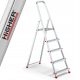 Higher ladder 2.97 m aluminum up to 125 kg