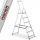 Higher ladder 3.19 m aluminum up to 125 kg