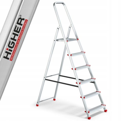 Higher ladder 3.19 m aluminum up to 125 kg