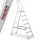 Higher ladder 3.4 m aluminum up to 125 kg