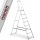 Higher ladder 3.62 m aluminum up to 125 kg