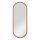 Bathroom mirror Atmosphera wall mirror, oval, wooden frame, 35 x 90 mm