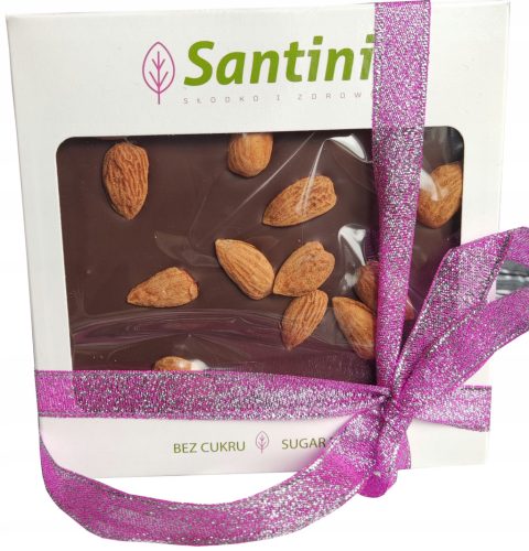  Santini Dark Chocolate with Almonds and Xylitol 80g