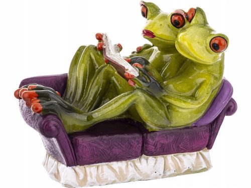  Decorative figure 11 x 15 x 8.5 cm - Frogs on the sofa