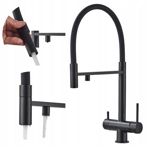 Ari HighFlex floor-standing kitchen faucet Black, Silver, Grey