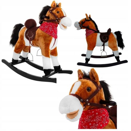  ROCKING HORSE DARK BROWN, VOICE MOVABLE TAIL, P