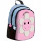  Beniamin Multi-Compartment Kindergarten Backpack for Girls, Black, Shades of Blue, Shades of Pink, Multicolored