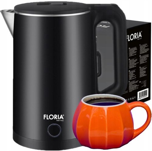  Floria kettle DOUBLE WALL KETTLE 1500 W 2 l black