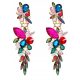  Long earrings colorful formal zircons hanging