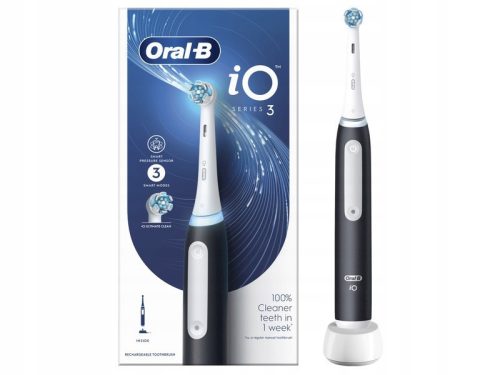  Oral-B iO 3 Black Electric Toothbrush with Braun Technology