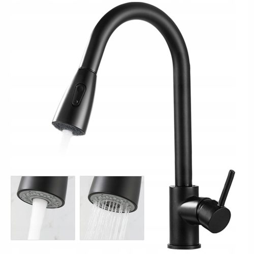 Maibang SNAKE floor-standing kitchen faucet black