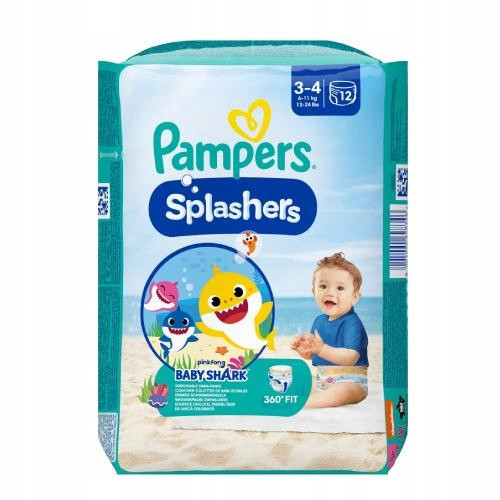  Pampers Splashers Diapers Size 3 12 pcs.