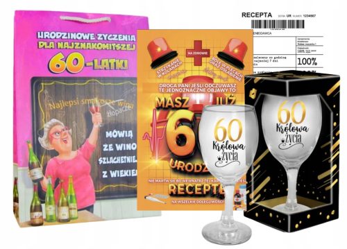  Funny 60th Birthday Gift for a Birthday Girl, Gift Set