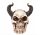  Halloween decoration skull with horns 20cm