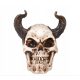  Halloween decoration skull with horns 20cm