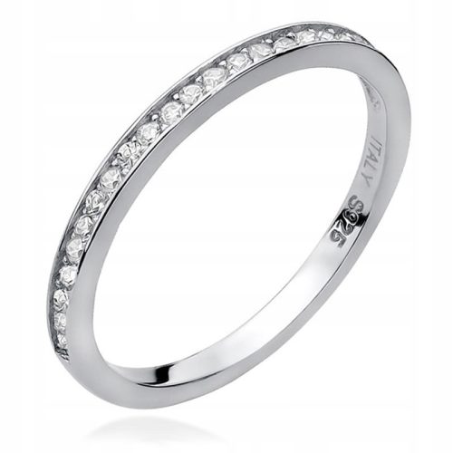  SILVER RING WEDDING RING 925 with ZIRCONS size 7