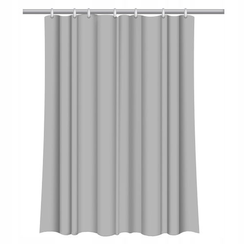 Shower Curtain Sepio Star Textile Shower Curtain 180 x 200 cm grey