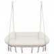 Garden chair, hanging Aga MR4511BE swing, beige, 110x60 cm