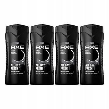  Axe Black Shower Gels for Men 4x400 ml