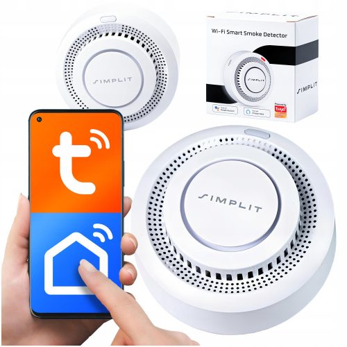 FIRE SMOKE DETECTOR WIFI ALARM TUYA SIMPLIT DETECTOR