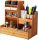  Desk organizer with drawers, wooden desk organizer with drawer shelf