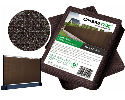 Ombretex rectangular fabric 1000 x 120 cm brown