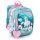 Glitter Unicorn Lightweight Backpack for Girls with Reflective Straps and Dual Compartments