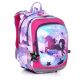 Lightweight Dual Compartment Unicorn Backpack for Girls Grades 1-3