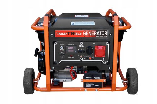 Portable three-phase generator KrafTWele 9800 W petrol