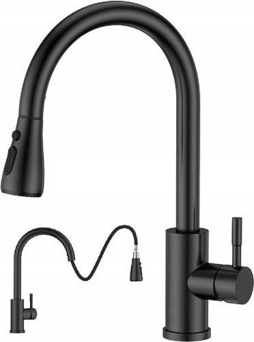 FORIOUS black stand kitchen faucet