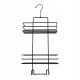  FASHIONABLE BLACK HANGING BATHROOM SHELF FOR A SHOWER