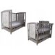  Wooden bed SHOPBABYCOM BRUNO GREY TAPCZANIK 60 x 120 cm in shades of grey