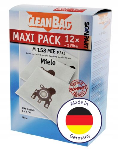  Synthetic vacuum cleaner bags M158MIE 12 pcs.