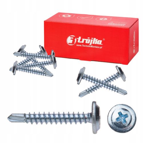 Trójka WPS 4.2 X 16 Screws Silver 4.2x16 mm 500 pieces