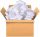 MAGIC SPONGE THICK STRONG MAGIC 100 PIECES SPONGES + FOIL ENVELOPE 5XL 550x750+50mm 1pc