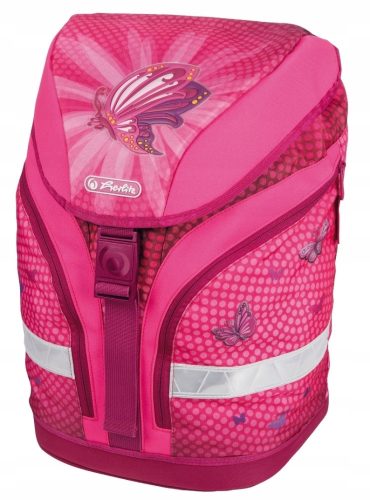  Herlitz school backpack with one compartment, pink tones, 18 years