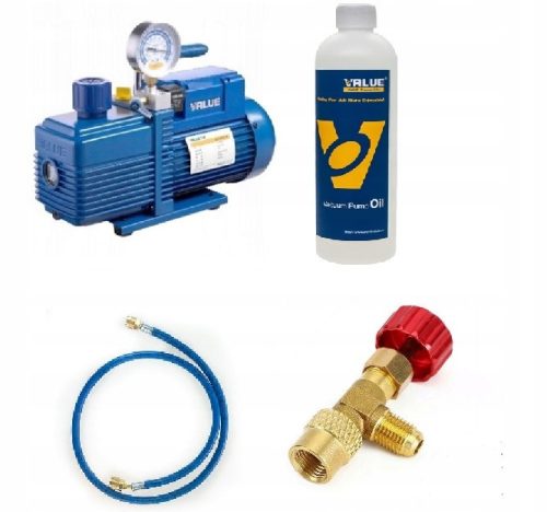 Vacuum pump for air conditioning with oil 51 l/min