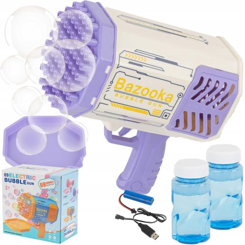 Bazooka bubble machine gun for soap bubbles