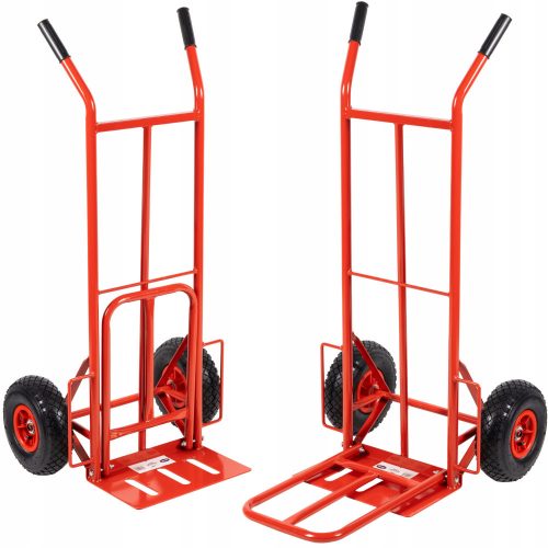 WAREHOUSE TRANSPORT TROLLEY, MILLER 2xPLATFORM