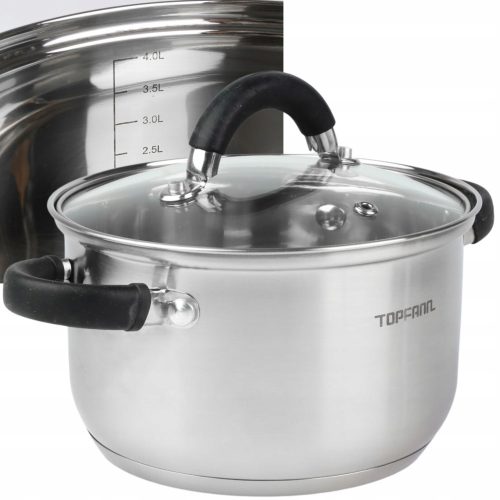 Pots Toppan traditional pot, silicone handle, 4.9 l