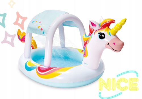 INFLATABLE POOL, PADDED POOL WITH TOP FOR CHILDREN INTEX