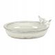  Ceramic birdbath, off-white