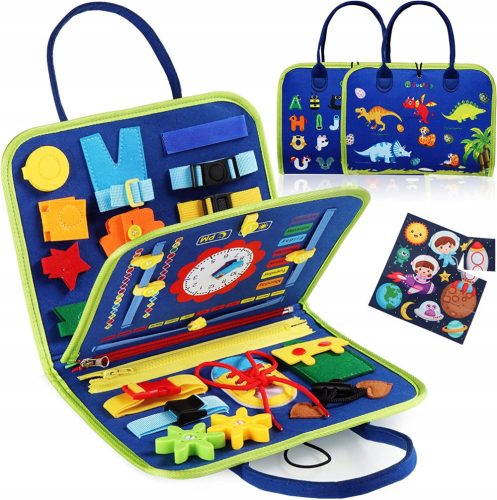  SENSORY MANIPULATION BOARD MONTESSORI FOLDABLE CASE GIFT XXL