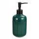 Soap dispenser Sepio manual soap dispenser for the countertop, 250 ml, black, green tones