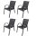 Chairs for garden, terrace and balcony Jumi garden chair, black metal