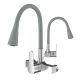 Granitan FLEXO grey wall-mounted kitchen faucet