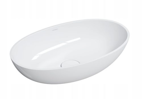 Oval countertop washbasin Omnires Shell M+