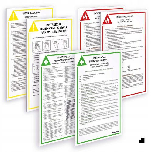 A set of office instructions and occupational health and safety regulations