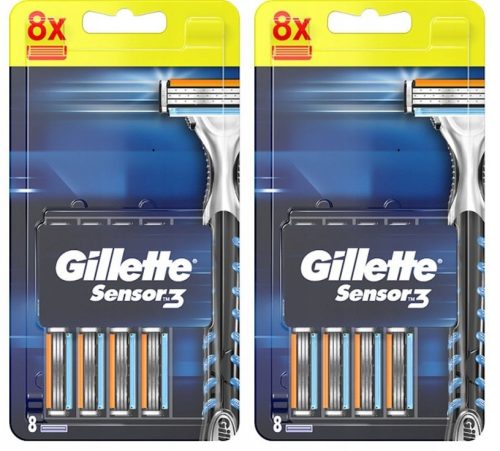  Gillette Sensor3 Replacement Blades for Razors, 16 Pieces