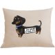 Cool, funny gadgets pillow + pillowcase with dachshund dog print